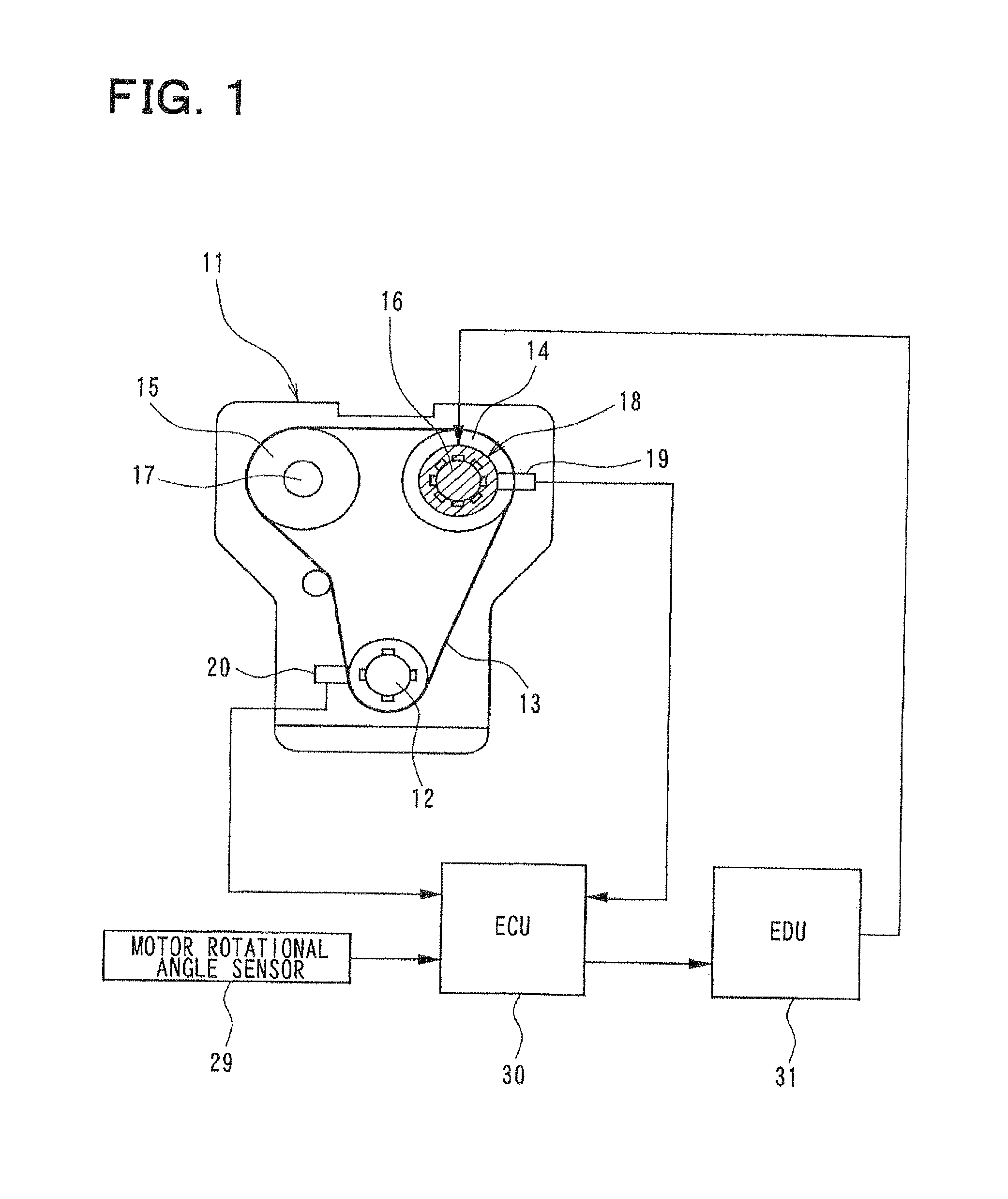 Control system for variable valve timing apparatus