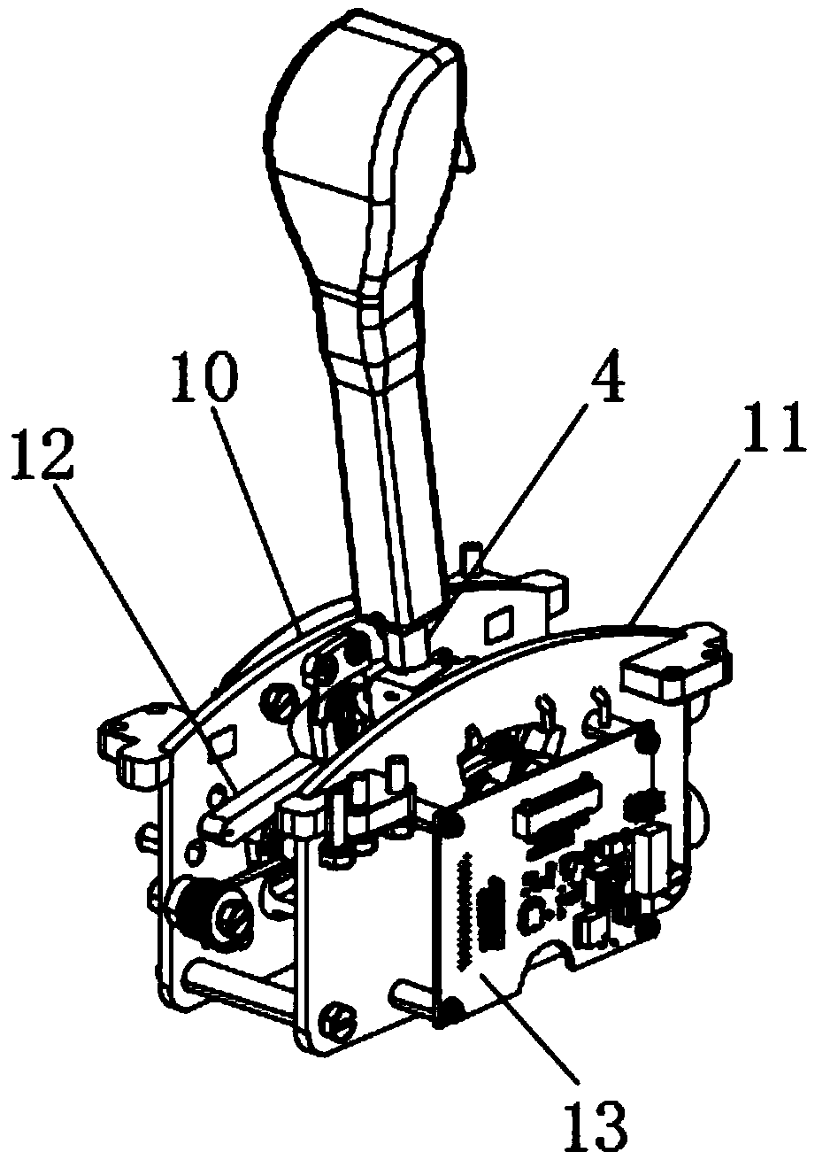 Manual transmission and automatic transmission integrated gear shifting device of driving simulator