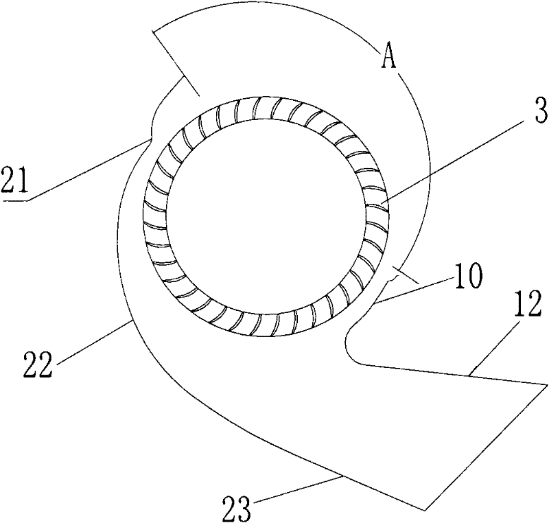 Cross-flow fan and air conditioner with same