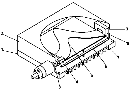 Micro spectrometer device based on arrayed waveguide grating