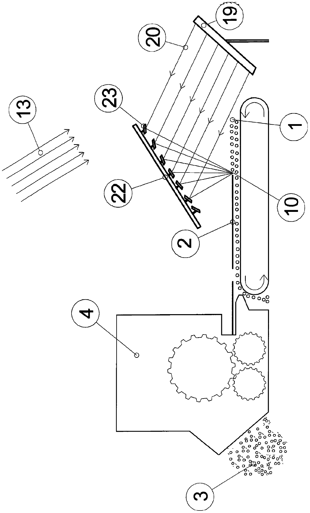 Method and device for producing crushed sand by heat treatment of desert sand as starting material