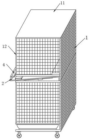 Dry-type hospitalization cage excrement treatment and recycling system