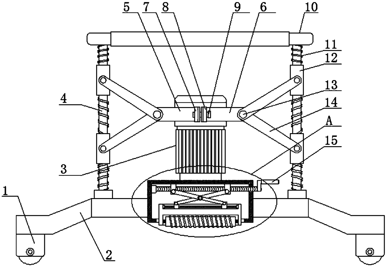 A shock-absorbing track grinding machine