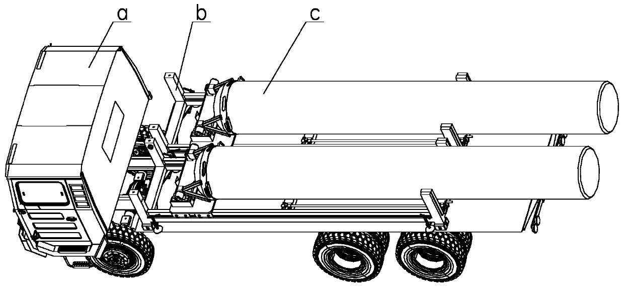 A ground-mounted and vehicle-mounted dual-purpose barrel spring-up and vertical parking device and its barrel shell parking, transportation and erection method