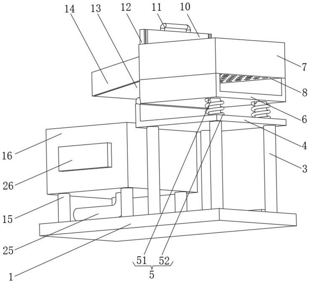 Dedusting and cleaning device for sunflower seed oil production