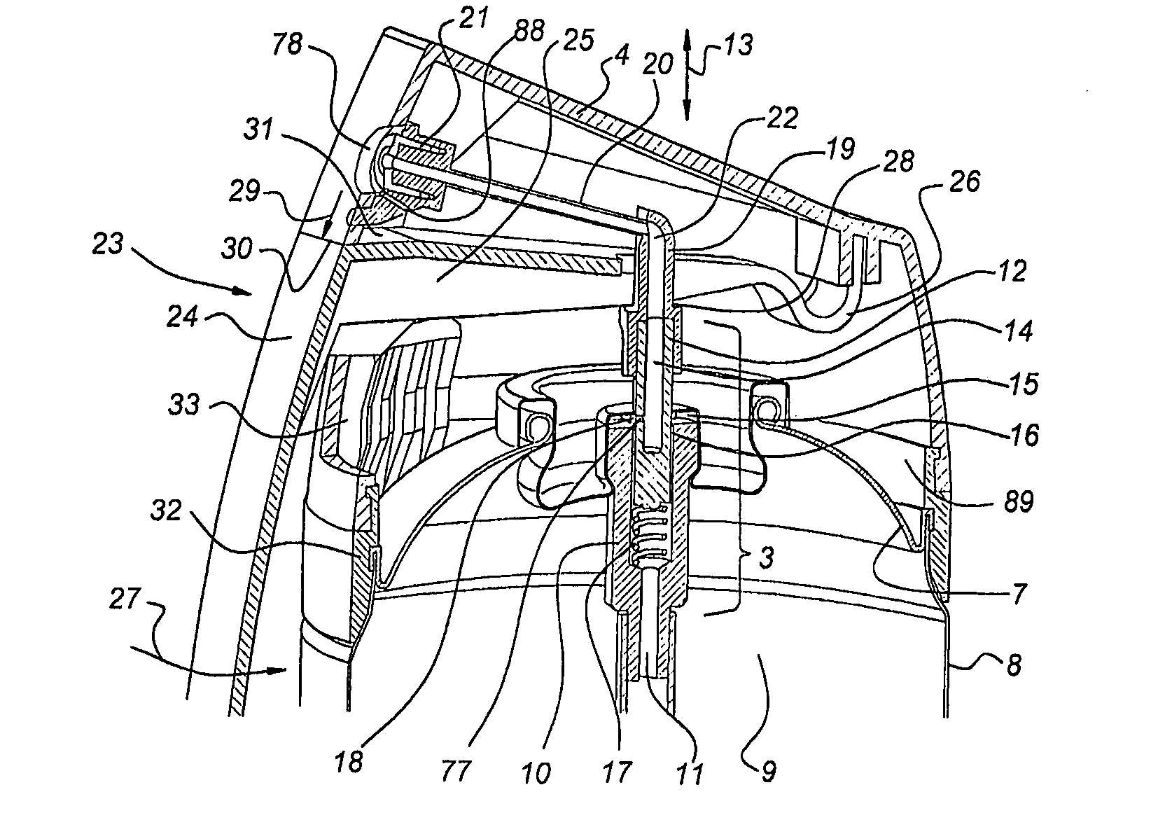 Dispensing Device for Dispensing a Product