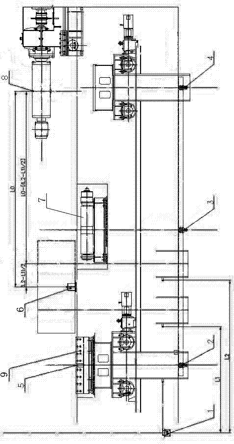 Control method and control system for width centering of steel coil carried by steel coil car