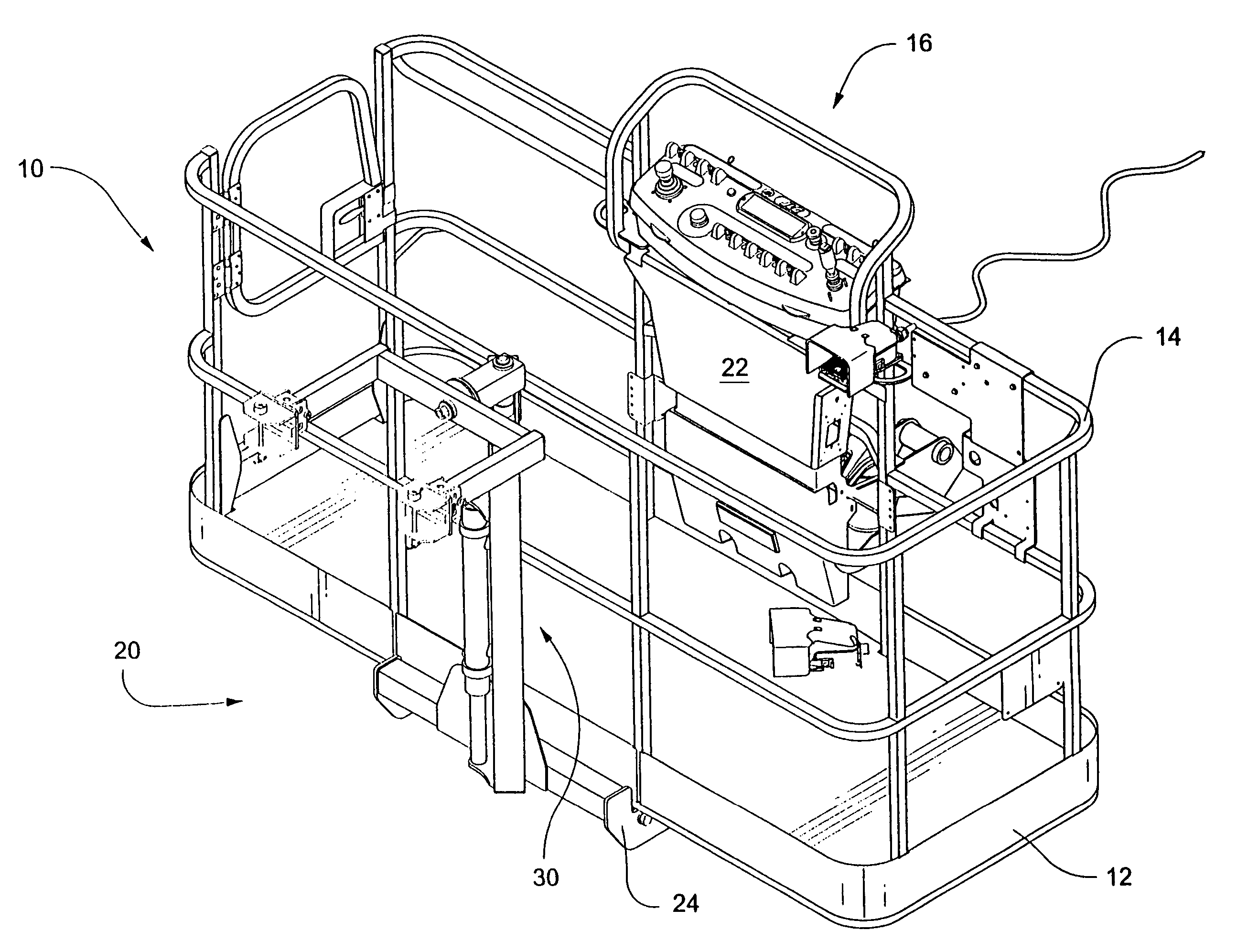 Saw accessory for aerial work platform