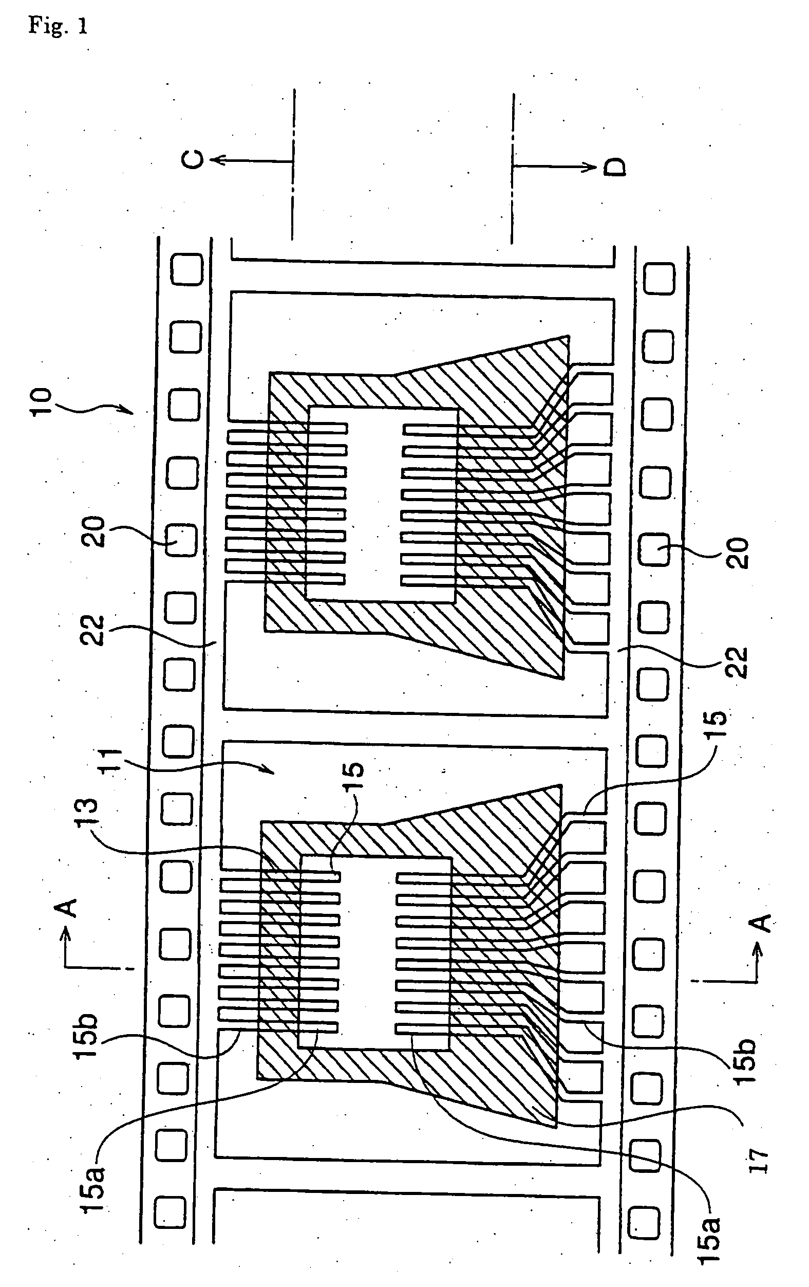 Film carrier tape for mounting electronic devices thereon, production method thereof and plating apparatus