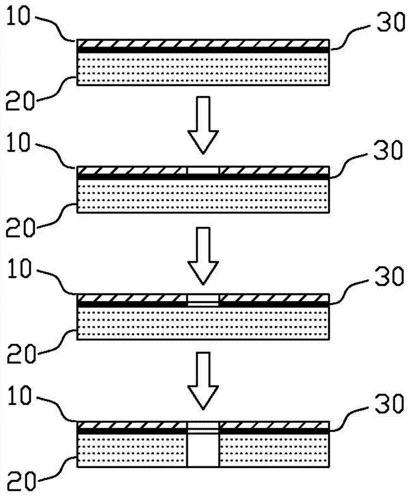 Preparation method of ultra-high-precision silicon-based through-hole pattern structure