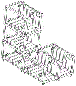 Combination type metal die protecting frame