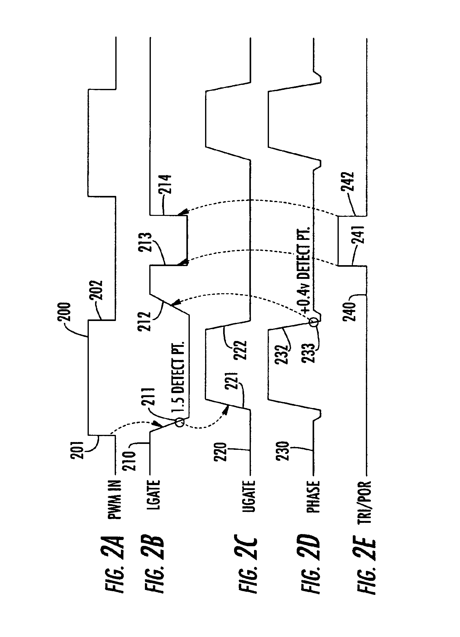 PWM-based DC-DC converter with assured dead time control exhibiting no shoot-through current and independent of type of FET used