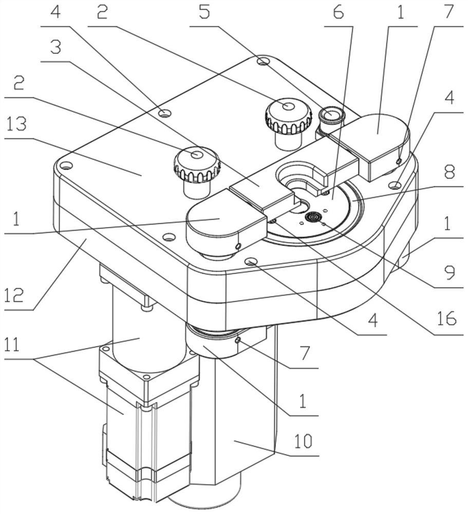 Spherical-cage-free symmetrical type spot-welding electrode automatic grinding device