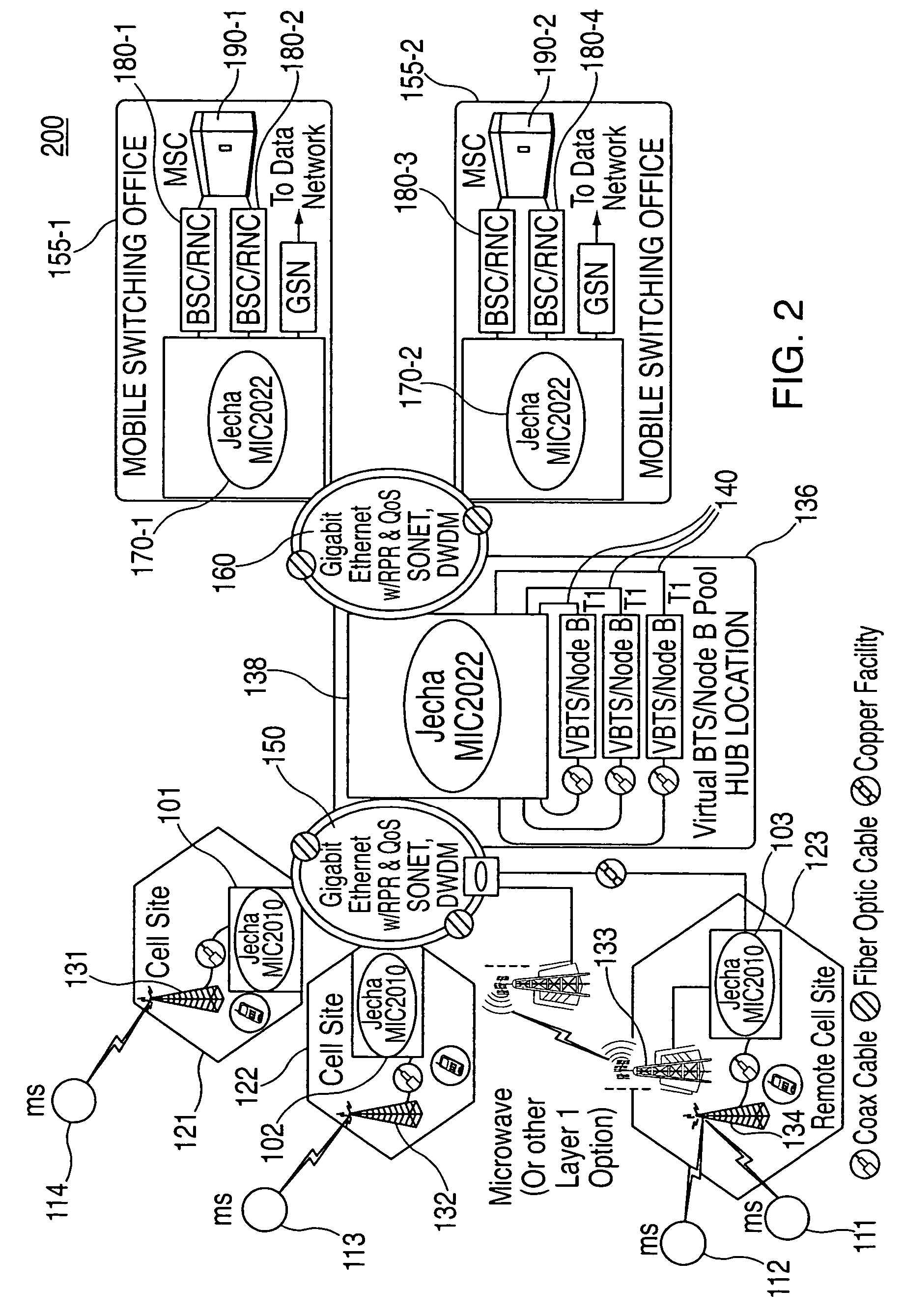System and method for optimizing network capacity in a cellular wireless network