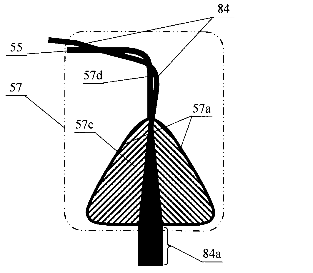 Composite filament spreading device and method for re-spreading upper and lower layers of spread and split filament and application thereof