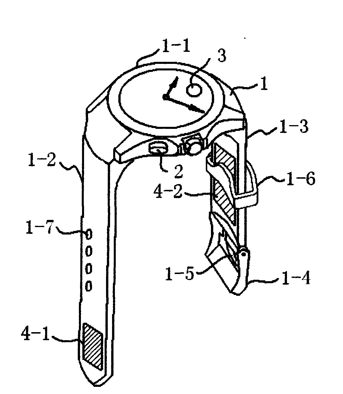 Wrist-wearing electronic identity device with vein identity verification function