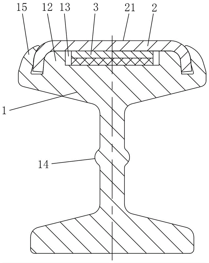 Copper-aluminum composite conductive rail and manufacturing method thereof