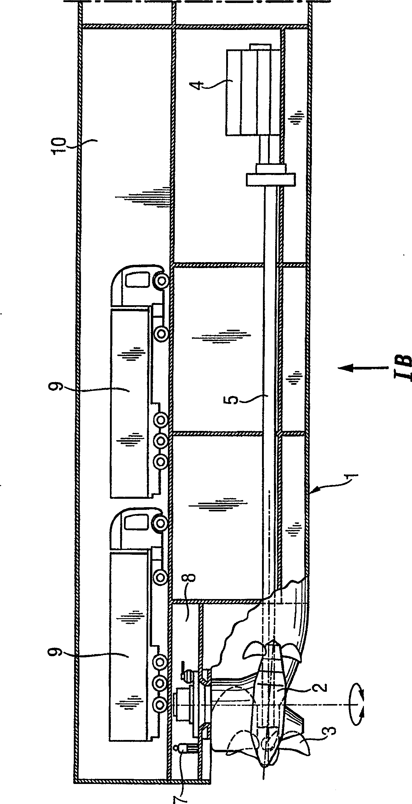 Structure for steering a water-craft