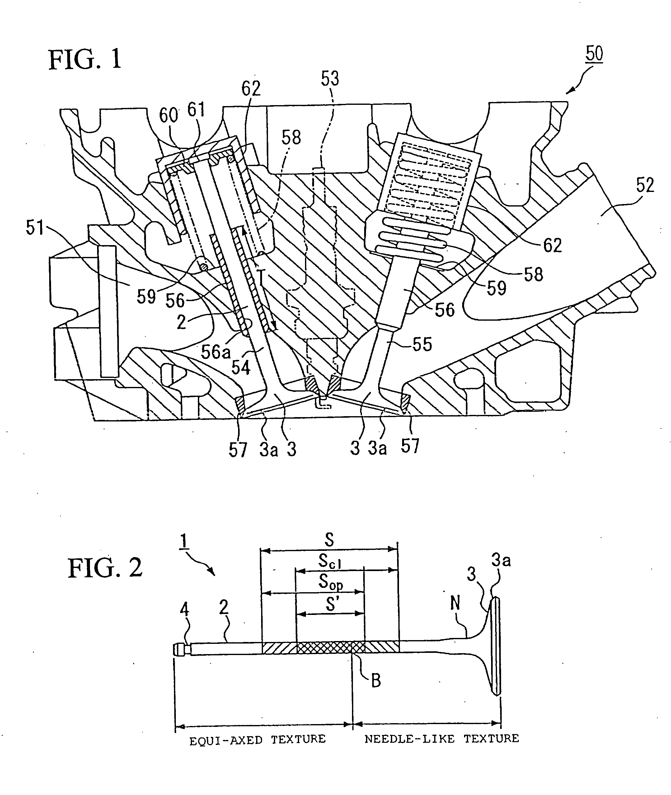 Engine valve, method of manufacturing same, and cylinder head incorporating same