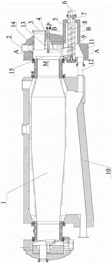 Continuous cracking process of waste rubber and device thereof