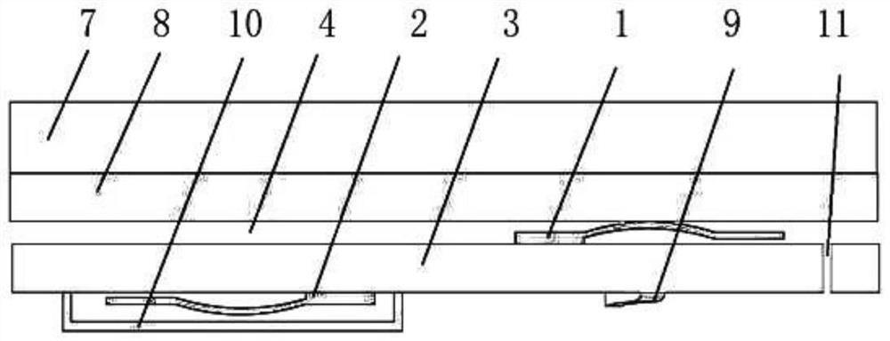 Method for detecting sealing state of watertight door based on fiber bragg grating