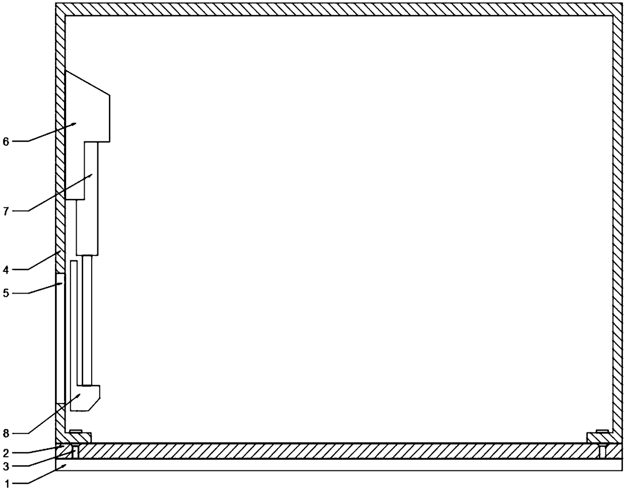 Medicine storage cabinet capable of automatically sending medicine