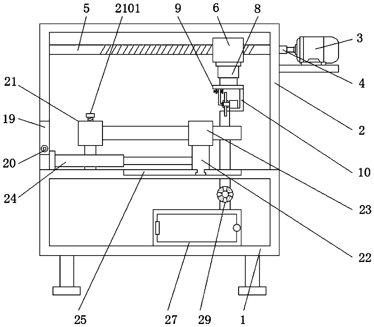 Multi-section machining special pipeline cutting device