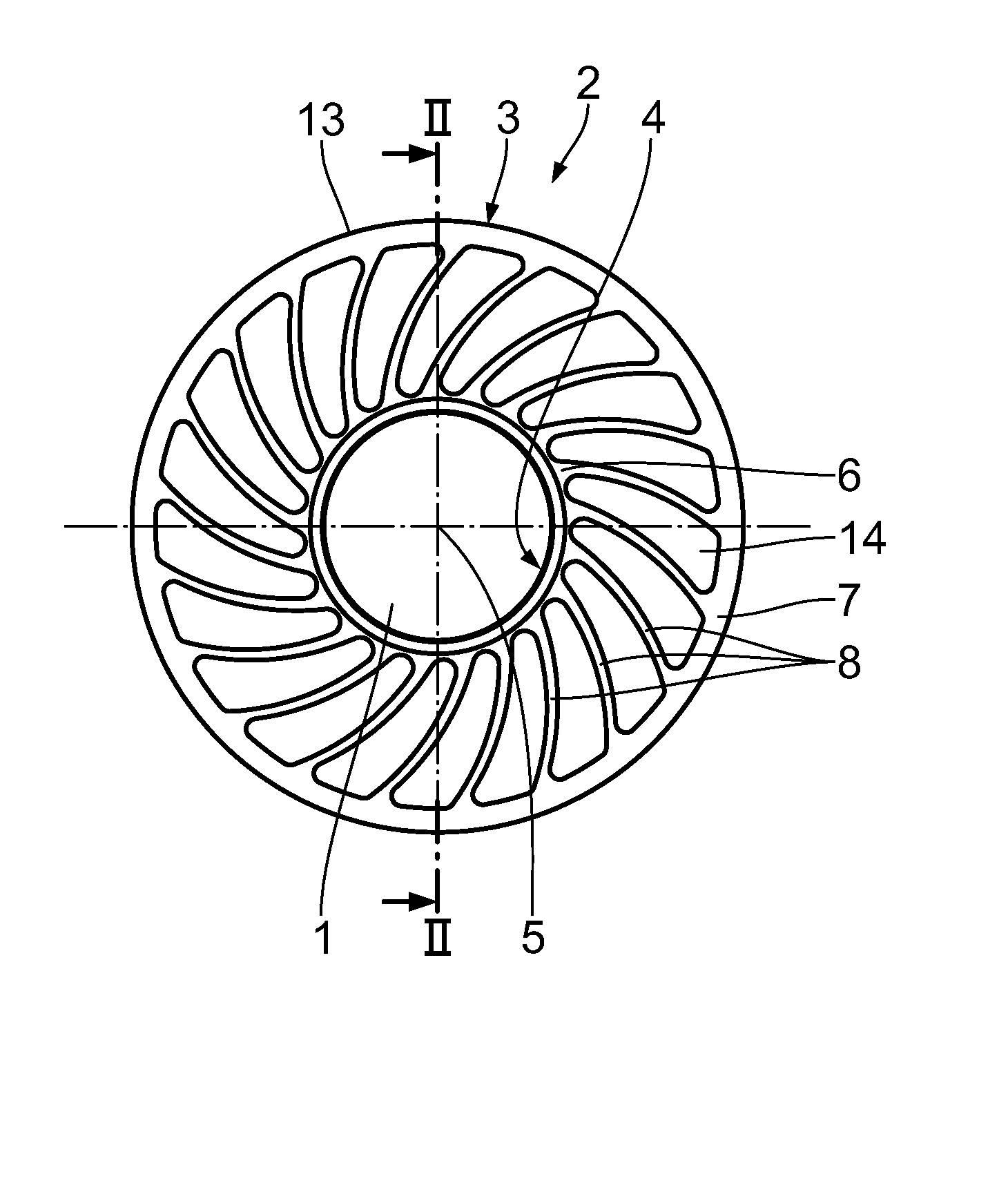 Guide wheel arrangement