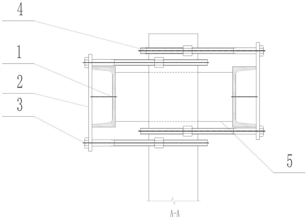 Recyclable steel crown beam