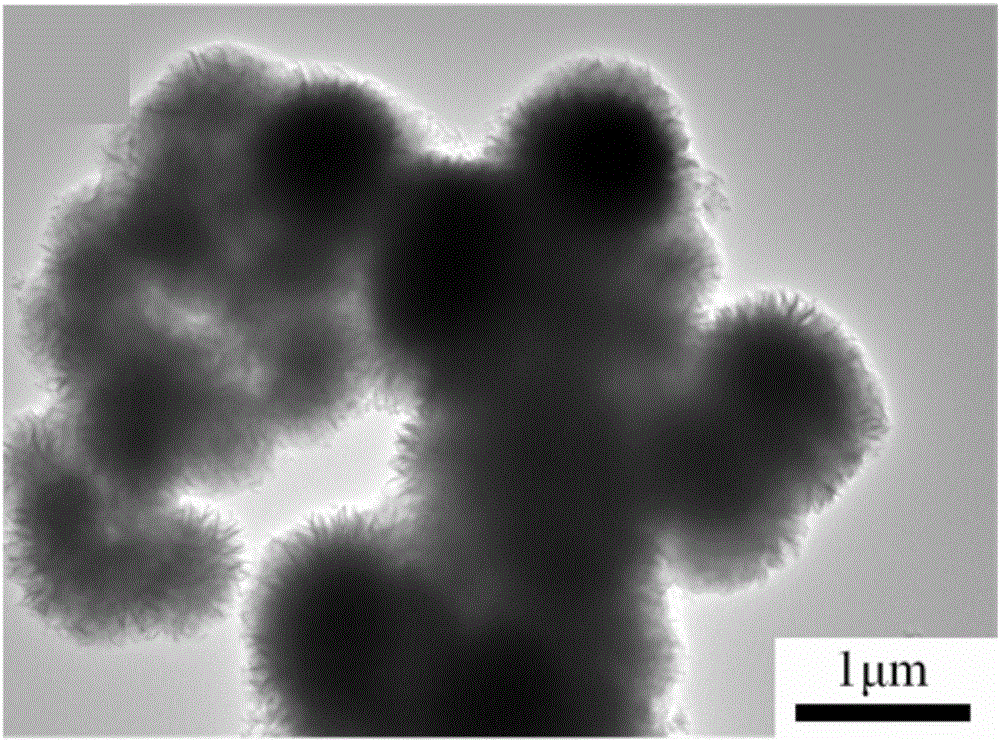 Flowerlike alpha-FeOOH porous micro-nanospheres and preparation method thereof