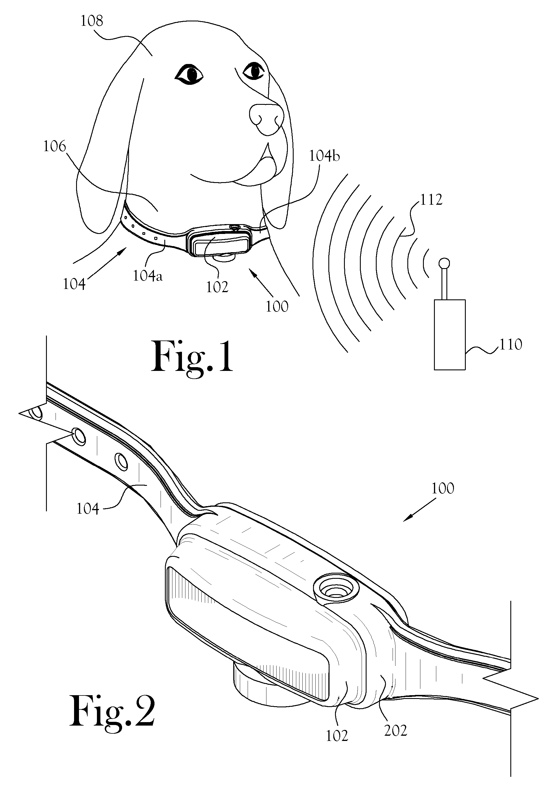 Antenna Enclosed Within an Animal Training Apparatus
