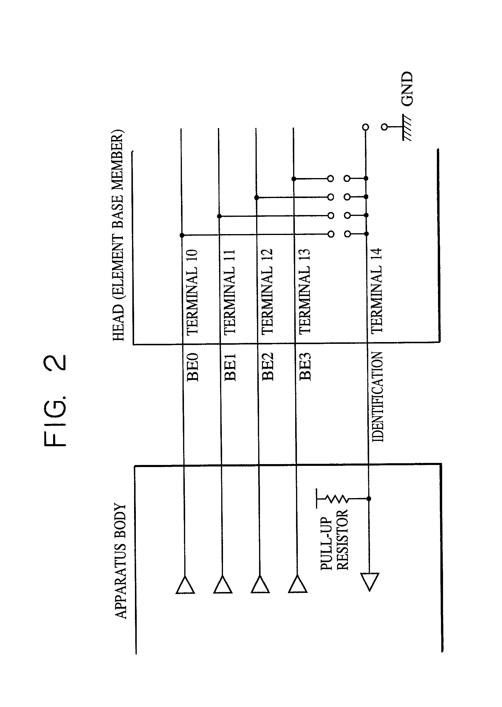 Head, recording apparatus having the head, method for identifying the head, and method for giving identification information to the head