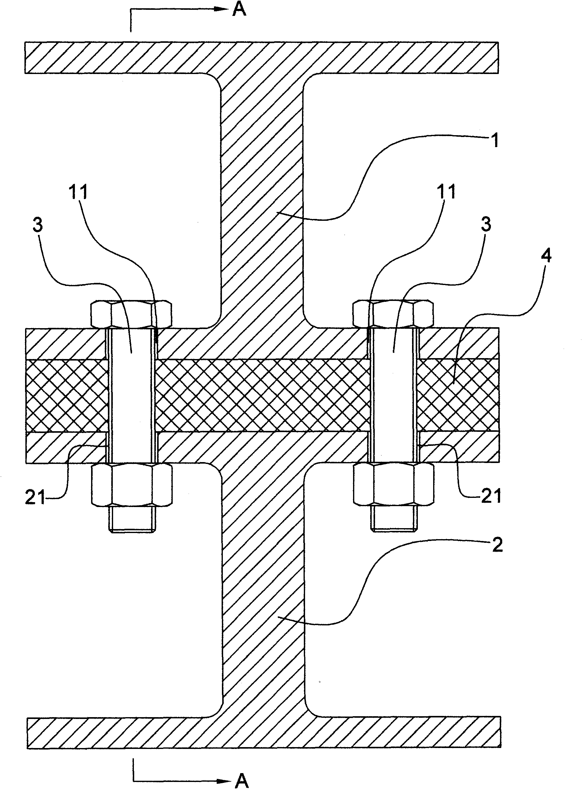 Steel construction reinforced structure and reinforcing method thereof