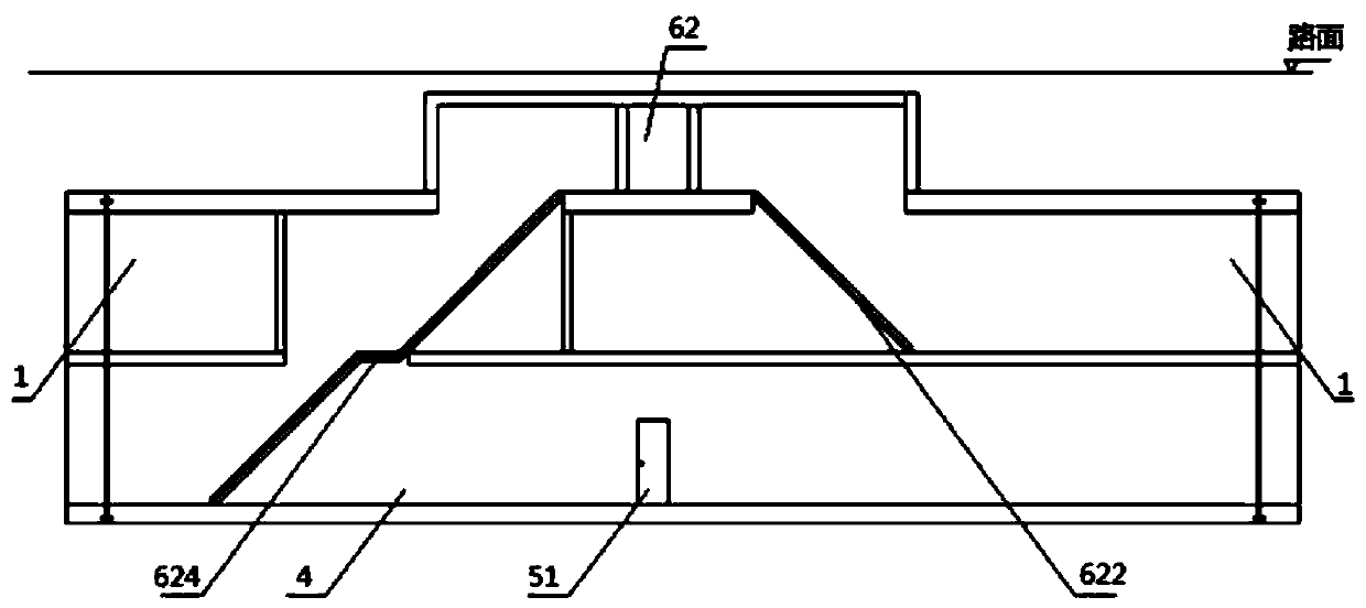 Double-layer comprehensive pipe gallery of common personnel passageway