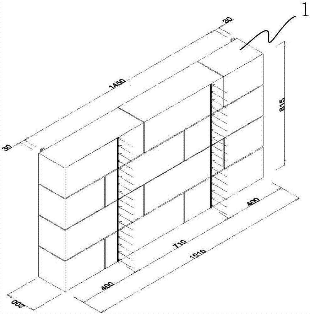 Autoclaved aerated concrete block masonry performance detection method