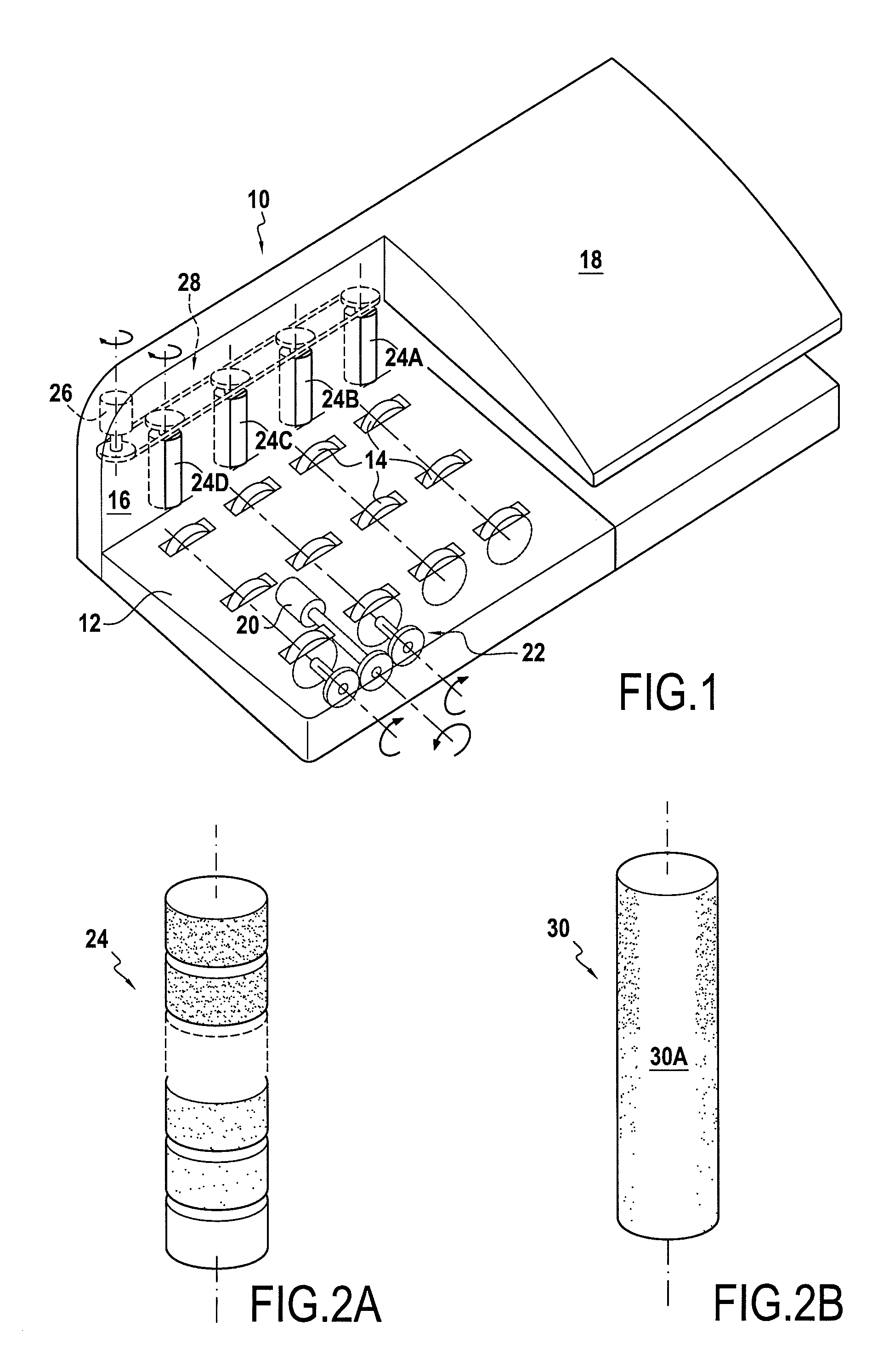 Feed device with improved grip
