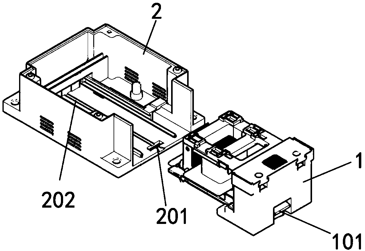 Drawer type coil device for contactor