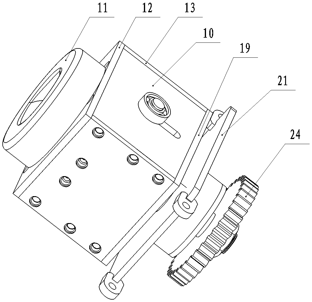 Clamping device for fruit detection and grading