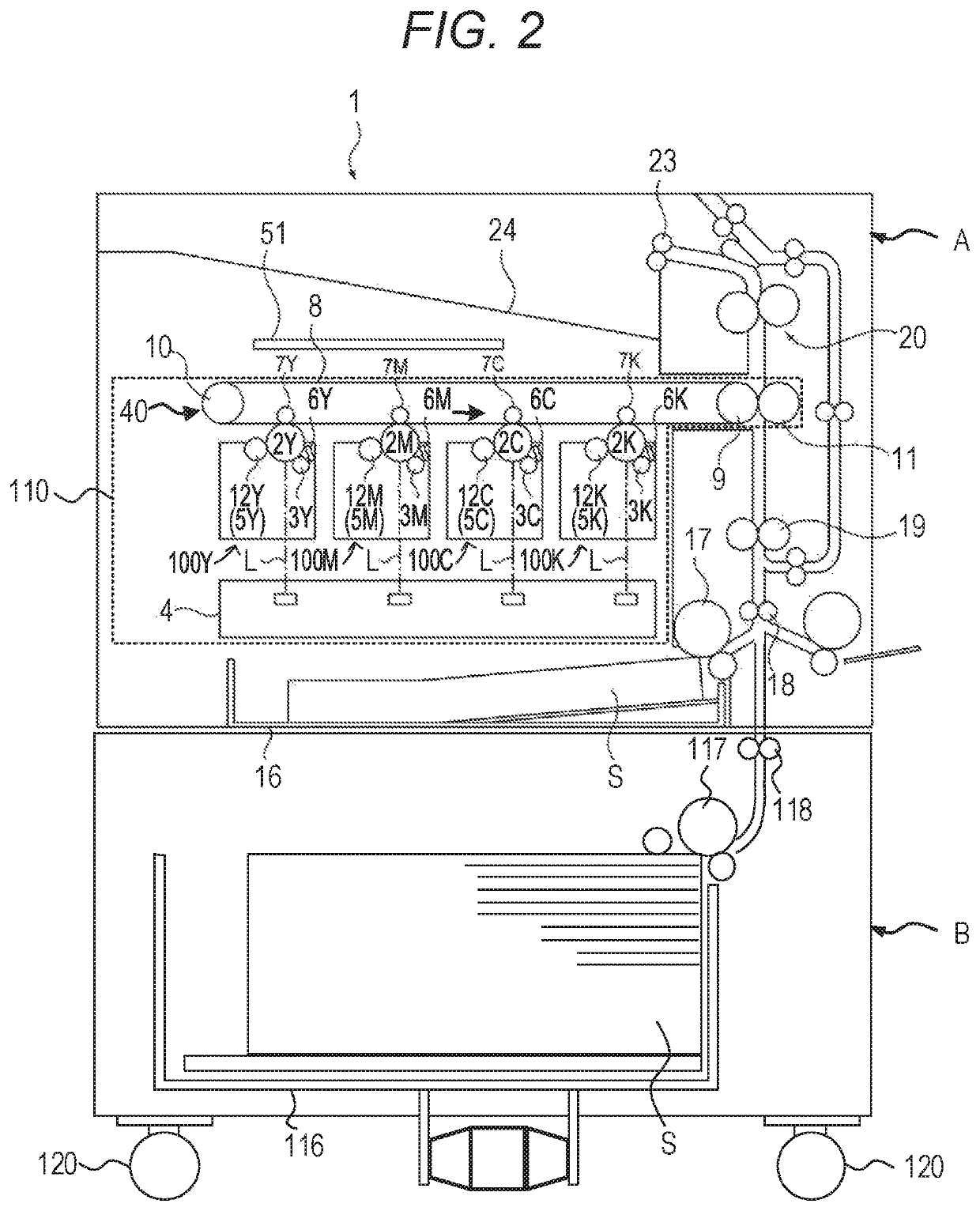 Image forming apparatus having a frame formed by adhering with adhesive