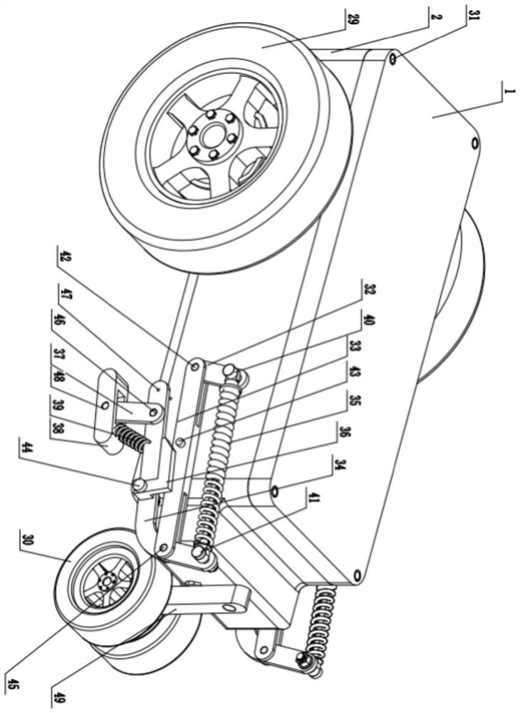 A robot walking and bouncing mechanism