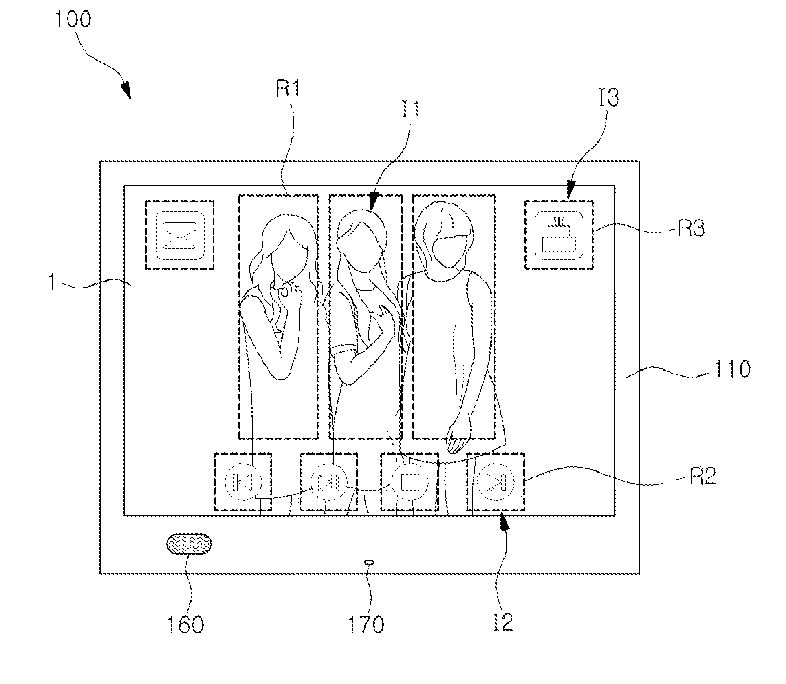 Photograph frame having sound source output function, and storage medium for recording program which produces sound source output source data to be input in photograph frame