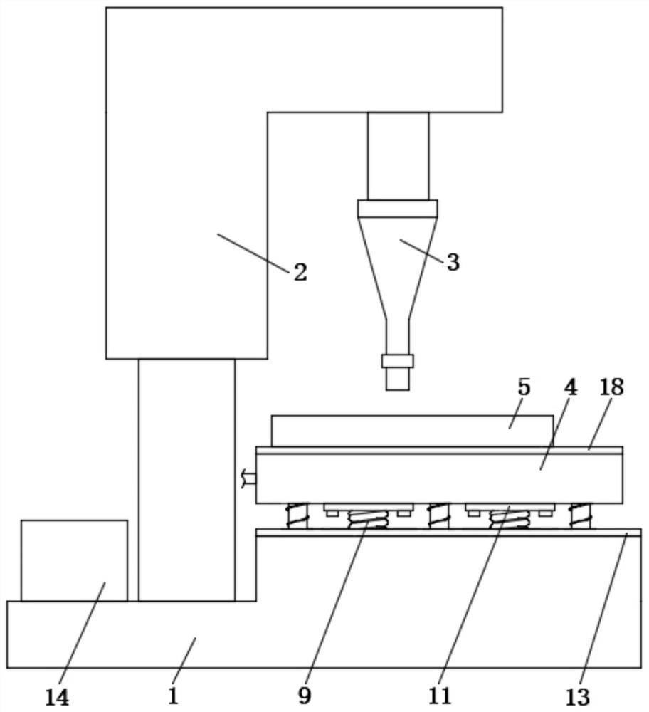 Shock absorption device for ultrasonic welding machine