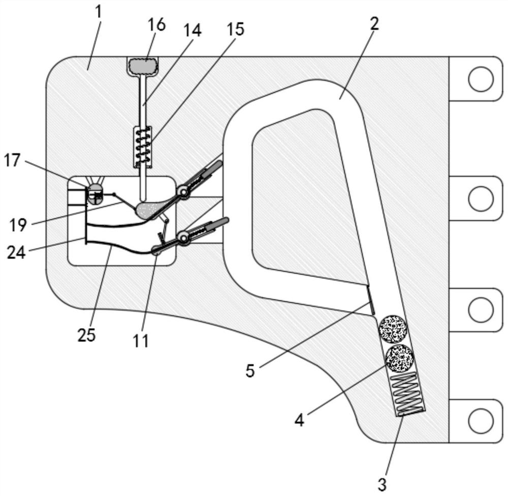 Energy-saving and environment-friendly vibration amplitude detection device for mold workshop detection