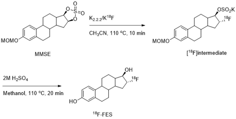 16α-[  <sup>18</sup> f] The automatic synthesis method of fluoro-17β-estradiol