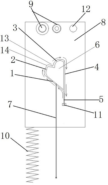 A push-up type mobile phone camera device and its working method