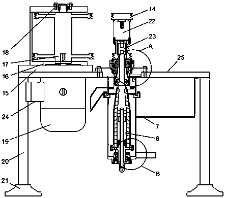 Vertical high-speed small horizontal screw centrifuge