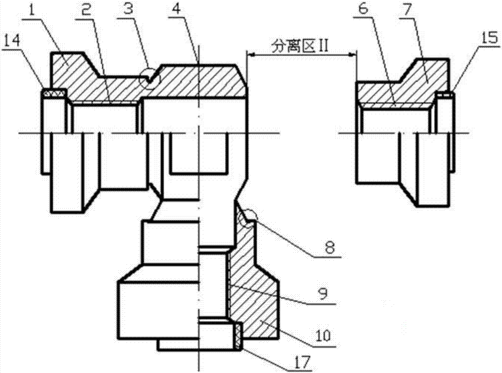 Four-way multifunctional seal high-lock nut and machining method thereof