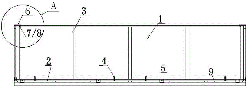 Car engine room CKD packing structure