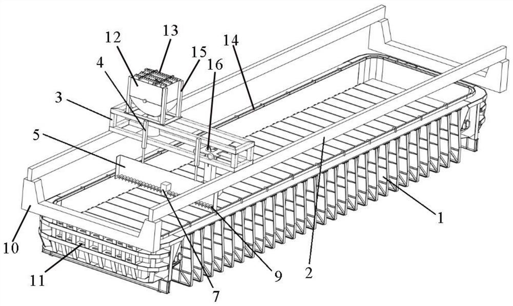 Aluminum electrolysis cell lining integral forming slicking device