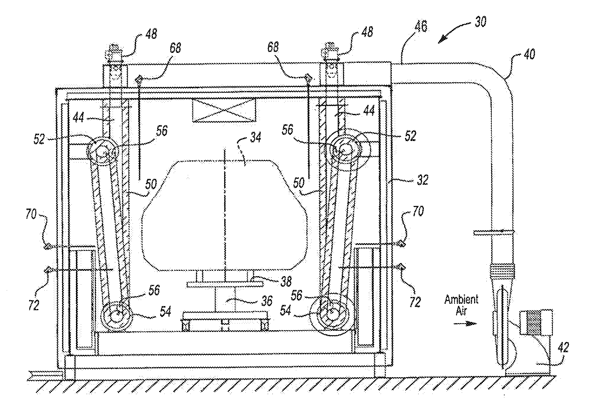 Convection combustion oven